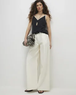 Black Contrast Trim Cami Top