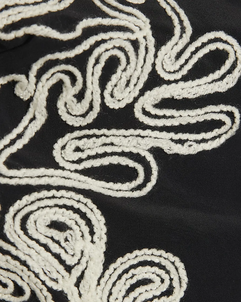 Black Cornelli Print Swimsuit