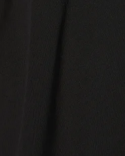 Black Cotton Premium Ruched Shoulder T-shirt