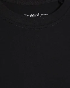 Black Cotton Short Sleeve Loose Fit Top