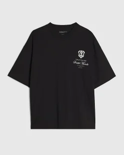 Black Cotton Societe Monde Cherub T-Shirt