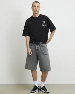 Black Cotton Societe Monde Cherub T-Shirt