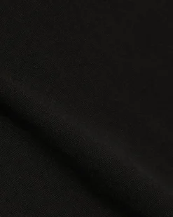 Black Cotton T-Shirt Midi Dress