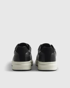 Black Cupsole Lace Up Trainers