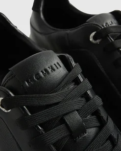 Black Cupsole Lace Up Trainers