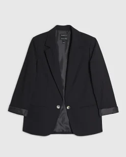 Black Edge To Edge Blazer