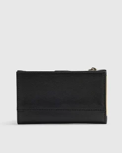 Black Embossed Monogram Mini Purse