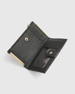 Black Embossed Monogram Mini Purse