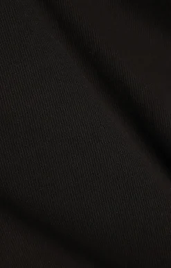Black Essential Muscle Fit Rib Stretch Vest