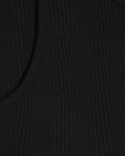 Black Essential Muscle Fit Vests 2 Pack