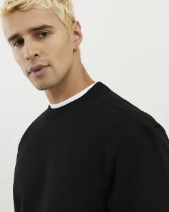 Black Essential Regular Fit Sweatshirt