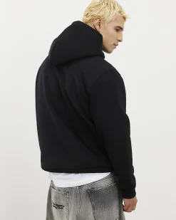 Black Essential Regular Fit Hoodie