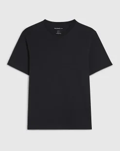 Black Essential Slim Fit V Neck T-Shirt