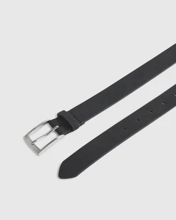 Black Faux Suede Belt