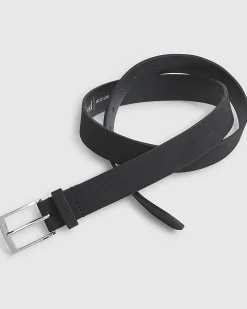 Black Faux Suede Belt