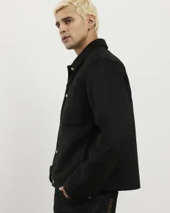 Black Faux Suede Shacket