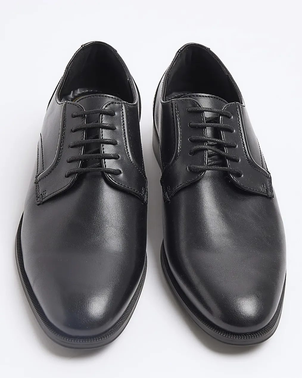 Black formal derby shoes