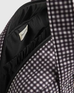 Black Gingham Bow Holdall Bag