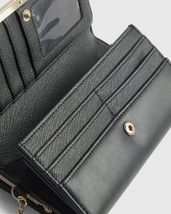 Black Heart Quilted Purse