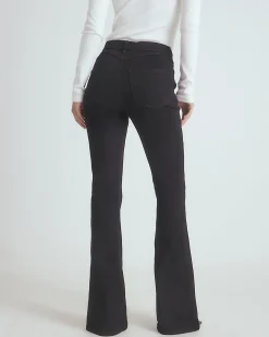 Black High Waisted Sculpt Stretch Flare Jeans