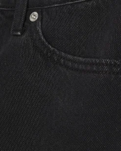 Black Hotpant Denim Shorts