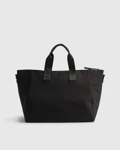 Black Large Webbing Strap Holdall Bag