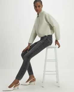 Black Mid Rise Sculpt Skinny Jeans