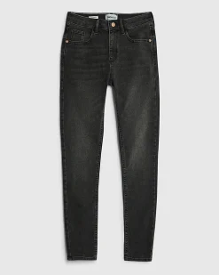 Black Mid Rise Skinny Jeans