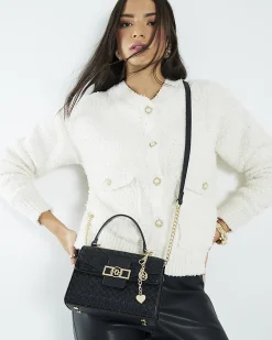 Black Mini Cross Body Tote Bag