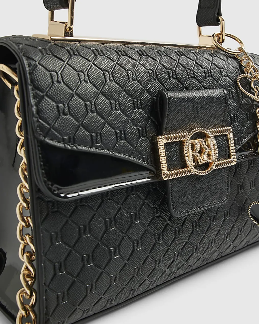 Black Mini Cross Body Tote Bag