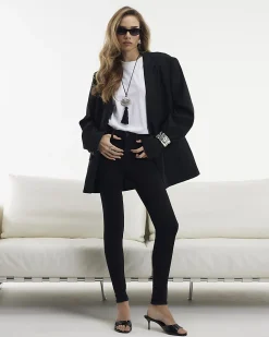 Black Molly Mid Rise Sculpt Skinny Jeans