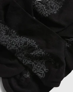 Black Monogram Pack Of 5 Socks