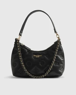 Black Monogram Quilted Shoulder Bag