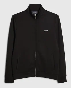 Black Muscle Fit Etre Zip Through Jacket