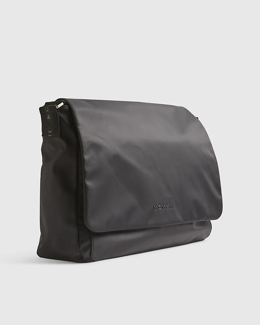 Black Nylon Messenger Bag