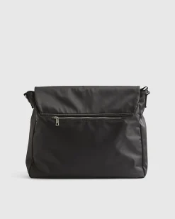 Black Nylon Messenger Bag