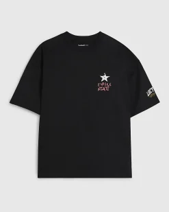 Black Oversized Cotton Boxing T-Shirt