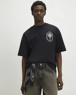 Black Oversized Cotton Saint Croix T-Shirt