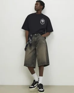 Black Oversized Cotton Saint Croix T-Shirt
