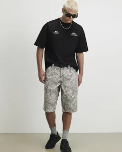 Black Oversized Cotton Sanctuaire T-Shirt