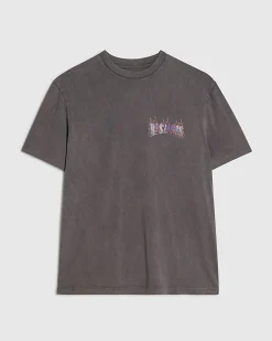 Black Oversized Cotton Surf City T-Shirt