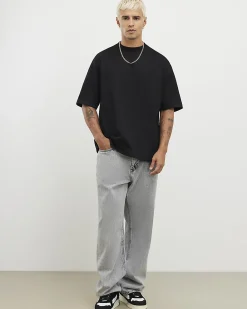 Black Oversized Crew Neck T-Shirts 3 Pack