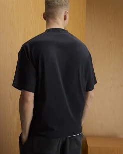 Black Oversized Fit Athletisme RXR T-Shirt