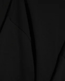 Black Oversized Fit Cotton Crew Neck T-Shirt