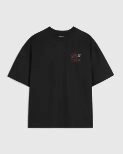 Black Oversized Fit Cotton Las Vegas T-Shirt