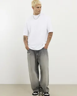 Black Oversized Fit Cotton T-Shirts 2 Pack