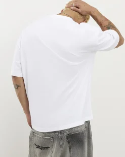 Black Oversized Fit Cotton T-Shirts 2 Pack