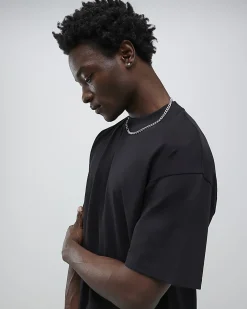 Black Oversized Fit Crew Neck T-shirts 3 Pack