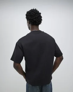 Black Oversized Fit Crew Neck T-shirts 3 Pack