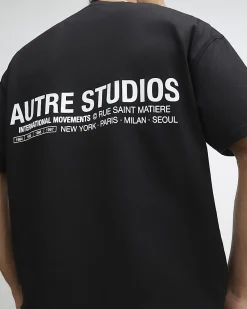 Black Oversized Fit Lightweight T-Shirt